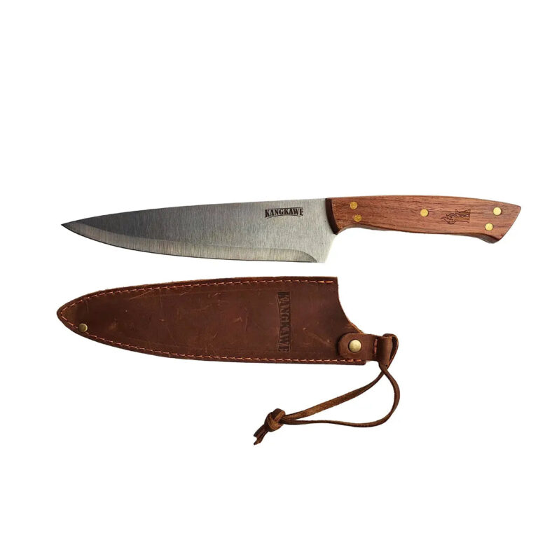 Cuchillo 8" parrillero con funda café - Imagen 2