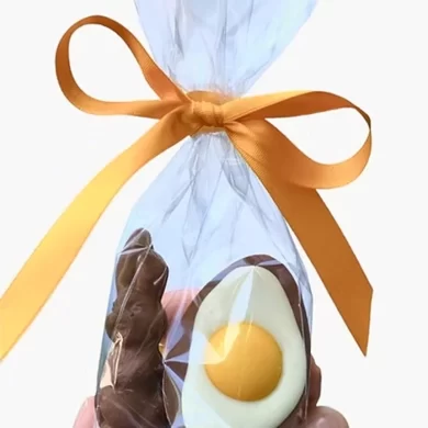 Bolsa conejo y huevo frito