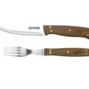 Set de 4 cuchillos 5" y 4 tenedores asado