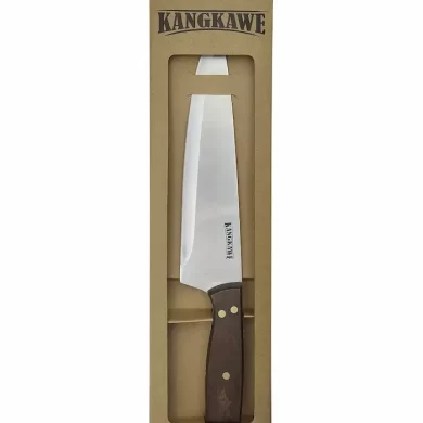 Cuchillo parrillero de 8 pulgadas con hoja de acero afilada y diseño de artesanía chilena para cortes de carne