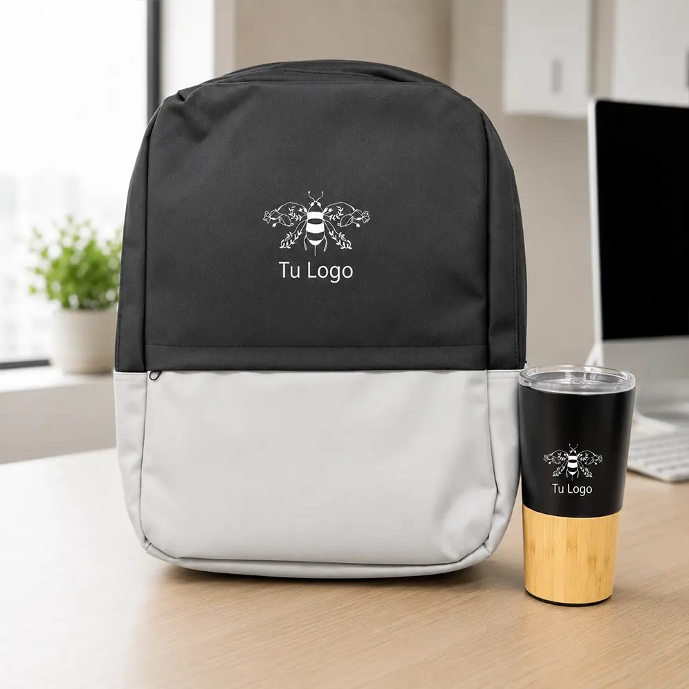Kit de bienvenida esencial nórdico corporativo con logo para empresa en Chile